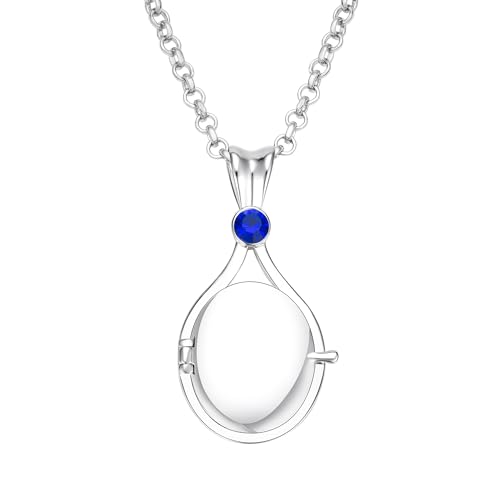 Sphers Big Mermaid Necklace Water Necklace Fashion Blue Natural Zircon Copper Pendant Mermaid Locket Jewelry Women Gift