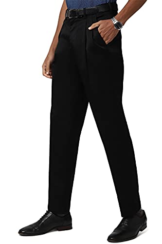 Image of Peter England Men's Mid Rise Comfortable Fit Work Utility Pants