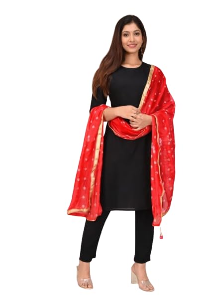 Image of Women's Jaipuri Rajasthani Rayon Straight Kurti with Palazzo Set | Ethnic Kurta Palazzo Dress for Women & Girls