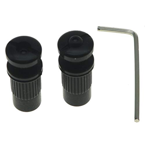 Dopro Locking Tailpiece Mounting Studs Guitar Stop Bar Posts Wraparound Bridge Locking Posts Black