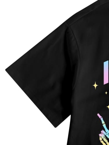 Image of BEAUDRM Women's Graphic Tees Y2K Crop Top Slogan Print Crew Neck T-Shirt 2000s Shirt Summer Tops
