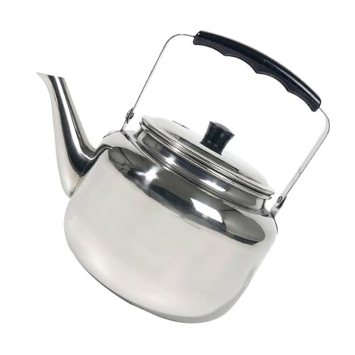 Ipetboom Hervidor Silbante Acero Inoxidable Tetera Portátil Ligera para Camping Cocina Estufa Gas Eléctrica