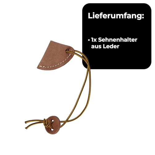 BEARPAW PRODUCTS Sehnenhalter aus Leder Standard Bogenschießen Sehnen Bogensehnen Halterungen Bogenhalter Zubehör für Bogensport