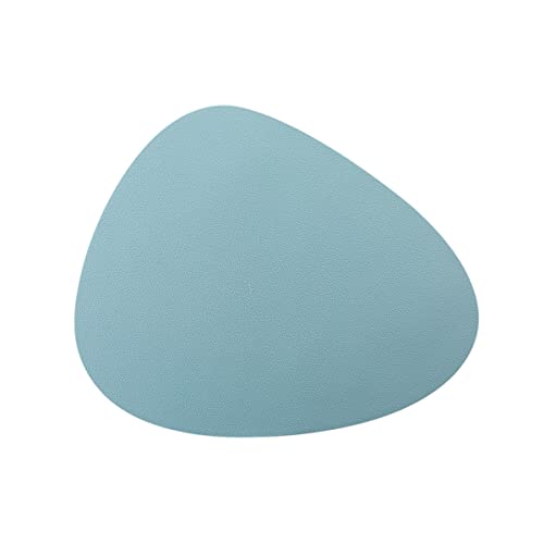 Sets de table en silicone lavables epais bleu clair de forme goutte d'eau pour table propre