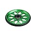 Lightweight for CNC Bearing Folding Wheel for – 64mm Diameter Aluminum Alloy Training Wheel with M6 Thread, for Easy Push Wheel for Compact Folding for Bike（A Couple of Green）