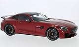 Mercedes AMG GT R, metallic-rot, 2017, Modellauto, Fertigmodell, AUTOart 1:18