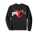Photo Gallery gaming love controller di gioco coppia di giocatori di san valentino felpa Photo Gallery gaming love controller di gioco coppia di giocatori di san valentino felpa