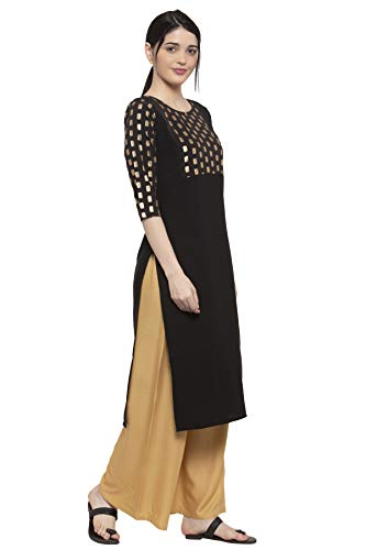 Image of ALC Creation Women's Crepe Printed Straight Kurti