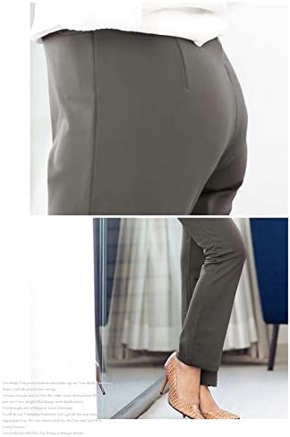 [ANIMAS japan] [アニマスジャパン] 日本製 きれいめパンツ 腰回りゆったり お仕事パンツ S/股下63cmG.ダークグレー裏起毛