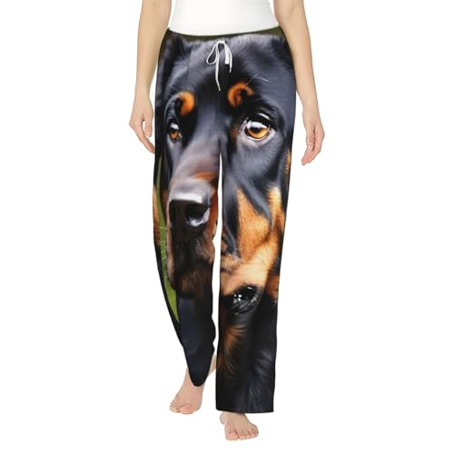 Pantalon pyjama Rottweiler en flanelle pour des soirées cocooning confortables à la maison