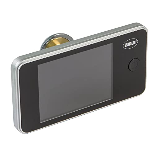 Amig - DW 3.2 Digital Peephole for Doors with 3.2'' LCD Screen | Viewfinder with Video Camera Provides Clear Image Viewing | Viewing Angle: 160° | Easy Installation and Use | Silver
