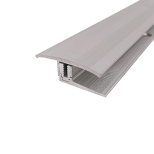 ufitec Profilsystem für Parkett- und Laminatböden - für Belagshöhen von 7-16 mm - viele Farben lieferbar (Flex Übergang 90 cm Lang | 35 mm breit, Silber) ufitec Profilsystem für Parkett- und Laminatböden - für Belagshöhen von 7-16 mm - viele Farben lieferbar (Flex Übergang 90 cm Lang | 35 mm breit, Silber)
