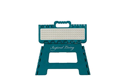Inspired Living Step Heavy Duty folding-stools, 9" High, DARK TEAL