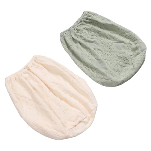 PENIKOKO Fundas Antipolvo para Dispensador de Agua Galón, Parte Superior Abierta, Reutilizables, Elásticas, Blancas y Verdes, Cubiertas para Garrafas de Bebida, Pack de 2 Unidades, Uso