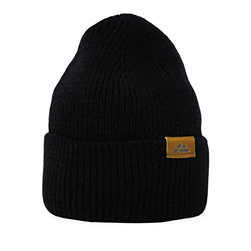 DANISH ENDURANCE Merino Wool Beanie (Black)