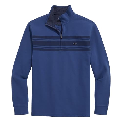 Image of vineyard vines Men's Saltwater Quarter-Zip Pullover Sweater