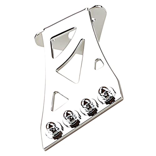 BESPORTBLE String Banjo Tailpiece for String Guitar Durable Compact Easy to Install Musical Instrument Accessory Chrome Plated Decorative Upgrade for Banjo Players