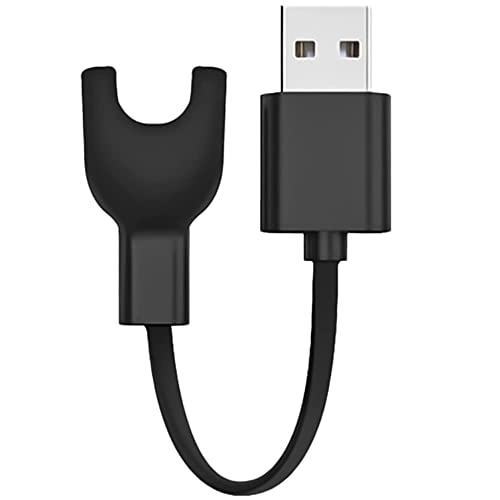 Image of USB Adapter Power Charger Charging Cable For Mi Band 3 Watch Charger Fitness Band Adapter (Cable Only)(Black)