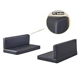 MICUSHION RV Dinette Cushions Replacement with Momery Foam Camper Seat Couch Cushion Travel Trailer Bed (Black, 36″)