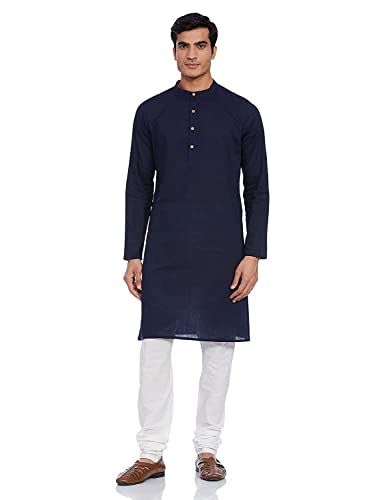 Image of OORA Men's Cotton Kurta & Pajama Set for Birthday,Wedding, Ceremony, Casual, Engagement
