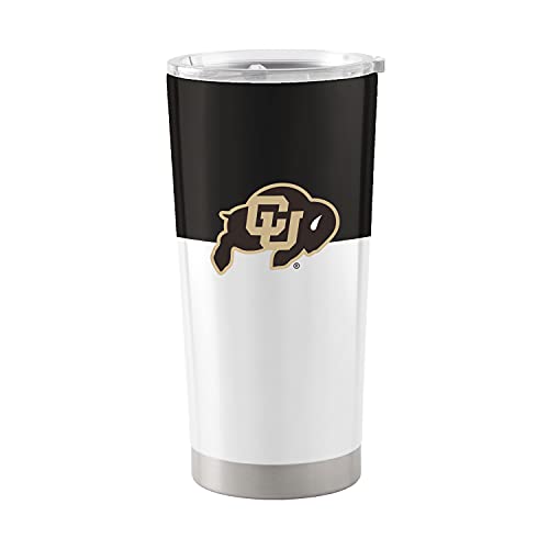 Image of Logo Brands 20 oz Powder Coat Tumbler- Insulated Tumbler with Lid for Water, Iced Tea or Coffee, Smoothie and More