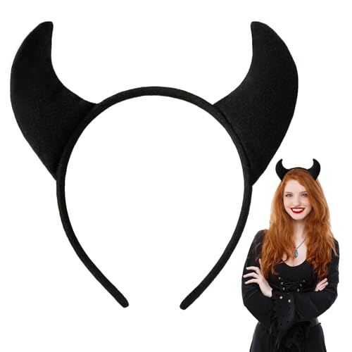 Corne Diable, Serre Tete Halloween, Serre Tete Diable, Serre-Tête Cornes de Diables, Serres Tetes Halloween Femme, Convient pour les Fêtes de Carnaval d'Halloween et...