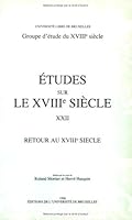 Retour au XVIIIe siècle 280041099X Book Cover