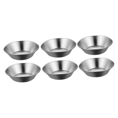 SOLUSTRE 1set Aluminium Alloy Egg Tart Nonstick Bakeware for Quick Heating Easy Cleaning Suitable for Oven Dishwasher Use 6pcs