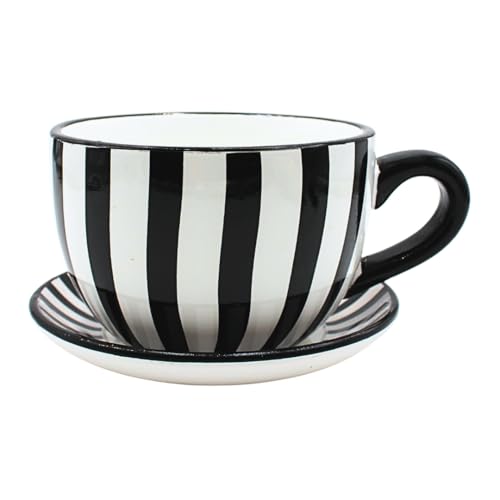 Dekohelden24 Blumentopf, Pflanztasse, Pflanzkübel, Pflanzgefäß,...