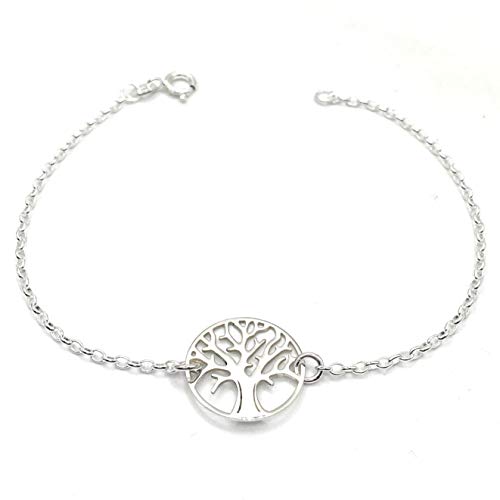 MASBARATA ARBOL DE LA VIDA EN PLATA DE LEY (PULSERA ARBOL VIDA GRANDE)