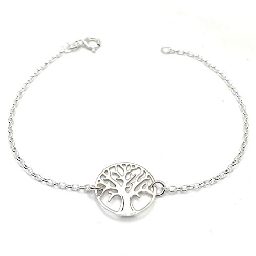 PULSERA ARBOL DE LA VIDA PLATA 925 1000. - MASBARATA.ES