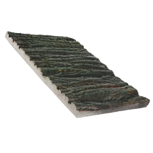 Hemoton 3D Imitated Bark Fish Tank Decor Reptile Climbing Decor Terrarium Tank Slab