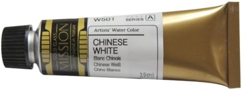 Mijello Mission Gold Class Water Color Paint, 15ml Tube, Chinese White, (W501)