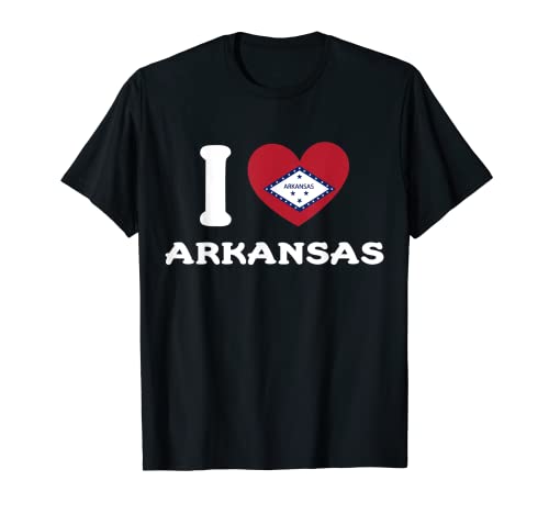 I Love Arkansas State Flag T-Shirt