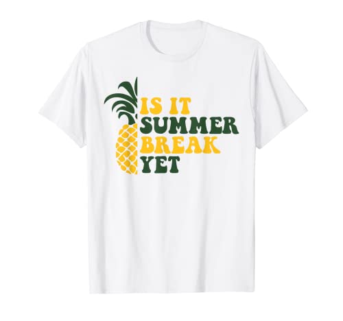 Is It Summer Break Yet Groovy Happy Last Day of School niños Camiseta