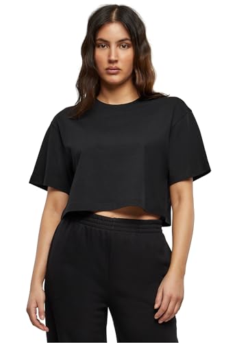 Build Your Brand Damen T-Shirt Ladies Short Oversized Tee Black L Build Your Brand Damen T-Shirt Ladies Short Oversized Tee Black L