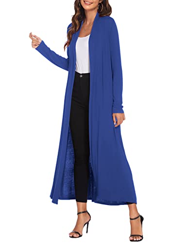 Image of Bluetime Women Floor Length Open Front Cardigan