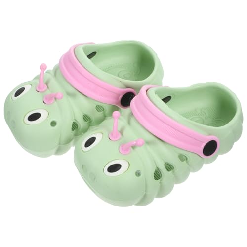 UPKOCH Sandalias Infantiles para Verano Chanclas Antideslizantes de Playa para Niñas Sandalias Verdes Cómodas y Ligeras Talla con Longitud de Calzado de Agua para Uso Diario y Piscina