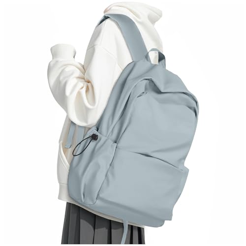 Sac à dos d'école décontracté bleu grand format pour cahiers A4
