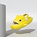ChayChax Boys Girls Cloud Shark Slides Novelty Sandals Toddlers Cute Non-Slip Beach Pool Shower Slippers with Comfy Cushioned Thick Sole，Yellow，8-9 Toddler