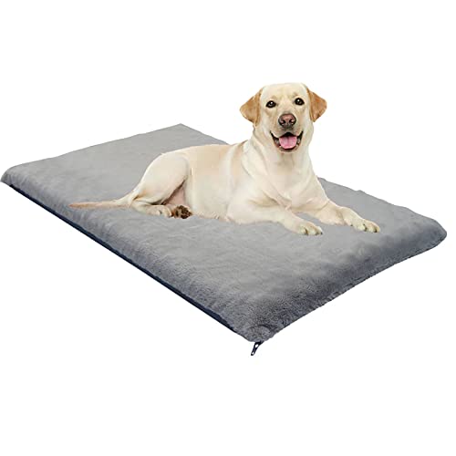 Generic 低反発犬用ベッドマットレス S(60x41.5x4.5cm) 、取り外し可能洗えるクッション 滑り止め付き中型大型犬用