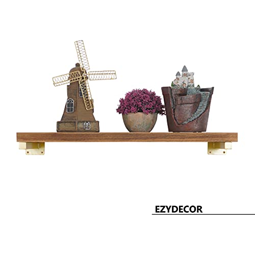 6 Pcs Gold Shelf Bracket 8 Inch Heavy Duty Brackets For Shelf Metal Wall Floating Shelving Brackets Industrial Shelf Brackets For Space Saving #TOP5