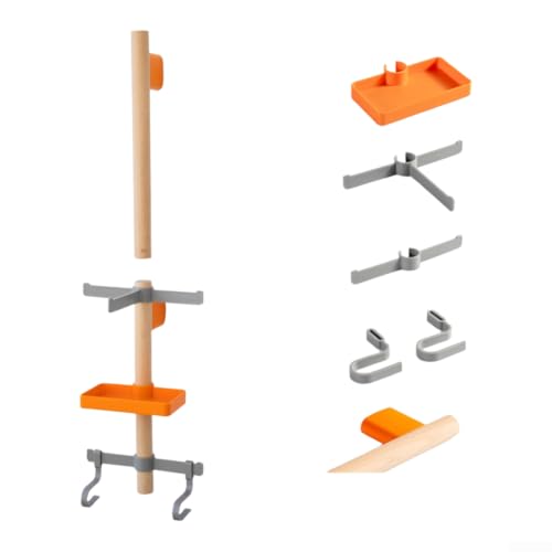Soporte vertical de bicicletas para ahorrar espacio en pared con estantería deslizante ABS 5