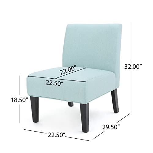 Sillón Plush Tapizado Azul Claro miniatura 3