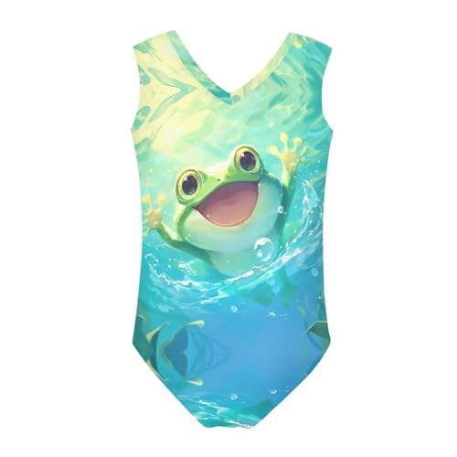 Image of Girls Swimsuit 3-14Y One Piece Swimwear Sleeveless Girls Bathing Suit