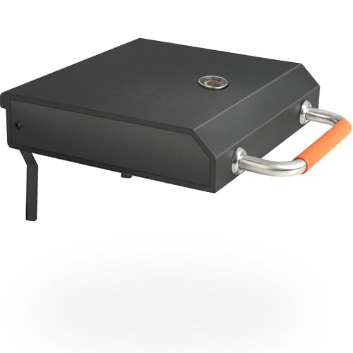 Hinged Lid for Blackstone 22 inch Griddle Cover Tabletop Adventure Ready 5011 Replacement Parts Grill Hood with Handle Temperature Thermometer Non-Omnivore Accessories