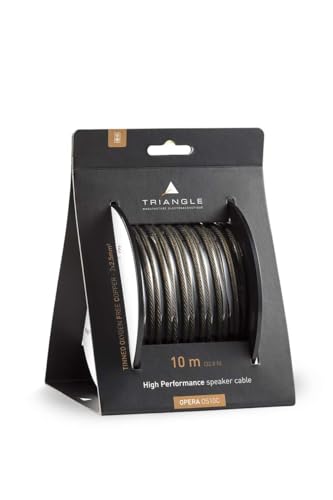 Triangle - Câbles Enceintes Hi-FI Opéra - Bobine Câble en Cuivre Désoxygéné (OFC) pour Haut-parleurs - Section 2,5mm - 10 mètres