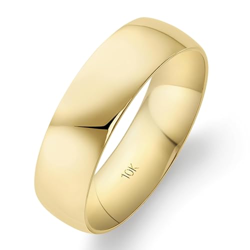 Image of Oxford Ivy Wedding Band 14K /10K Solid Gold 6mm Comfort Fit Ring Men Women