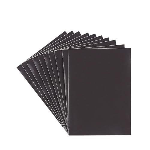 Ideen mit Herz Lot de 10 feuilles magnétiques autocollantes de 0,6 mm d'épaisseur, idéales pour le stockage de pochoirs de gaufrage et de poinçonnage (Din...