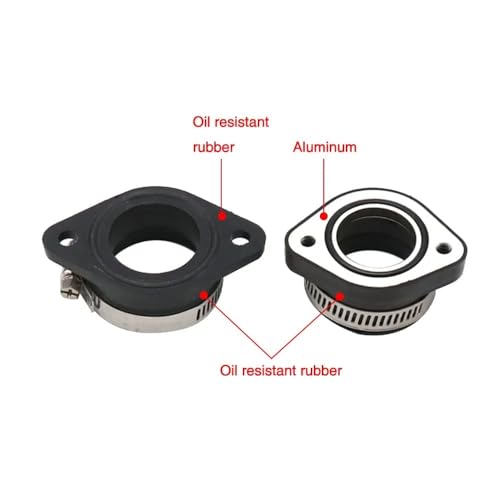 Carburador para moto y adaptador de tubo principal admisión compatible con PWK 24 28 32mm y Mikuni VM24 4